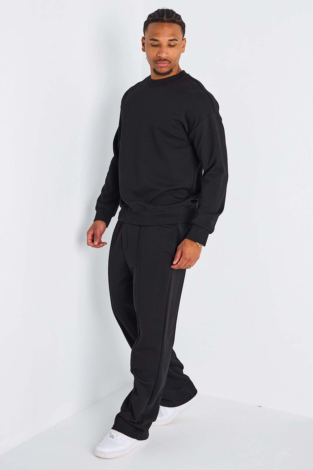Ensemble 2 pièces : pull + jogging noir
