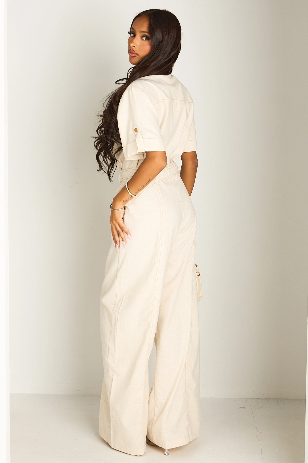Combinaison pantalon beige