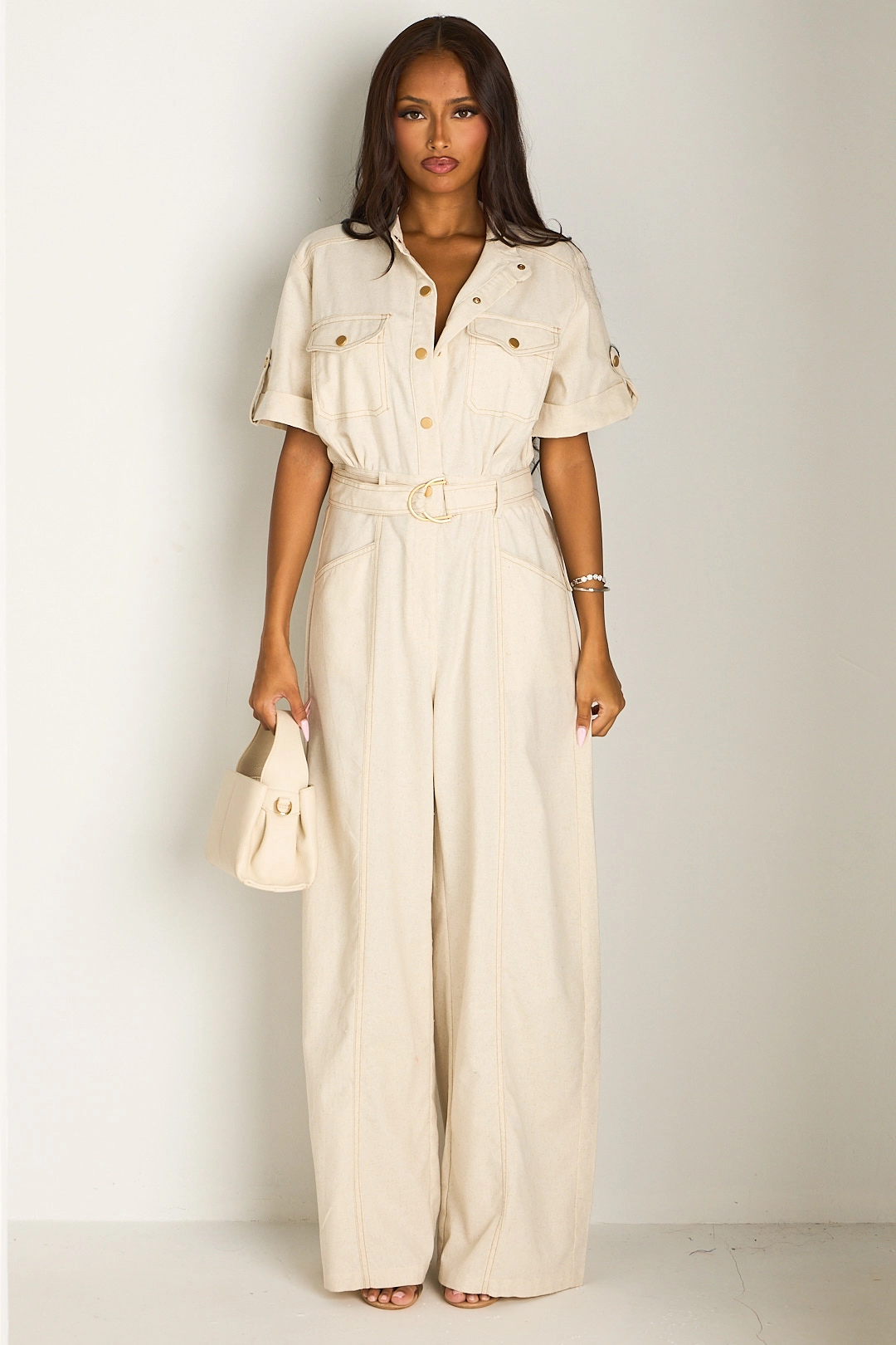 Combinaison pantalon beige