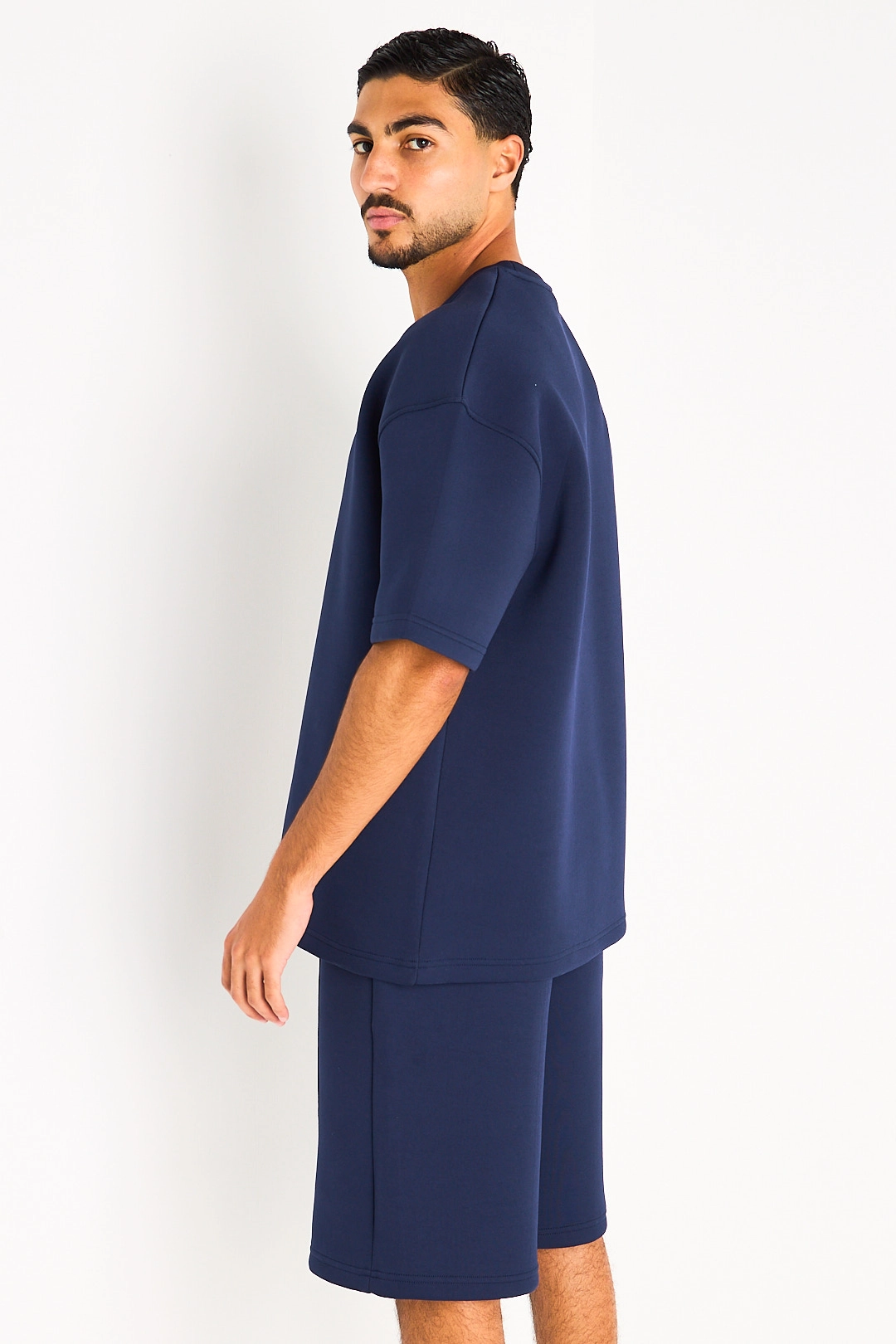 Ensemble deux pièces tee-shirt + short bleu marine