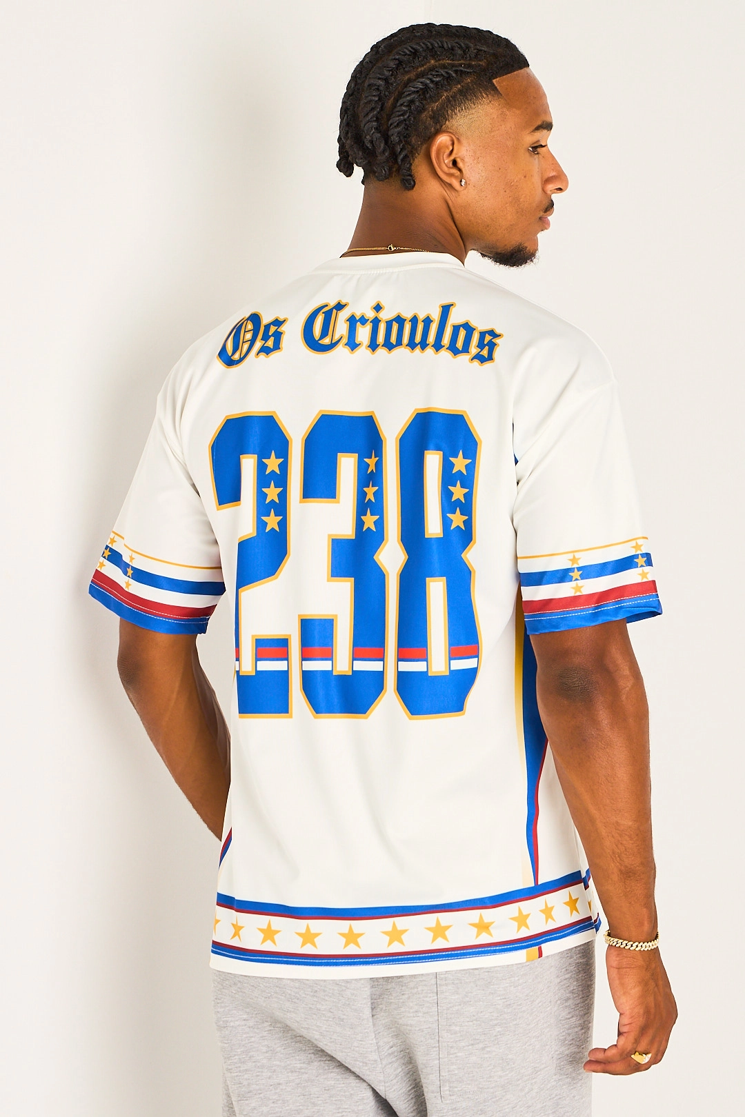 Tee-shirt blanc à inscription '' Cabo Verde "