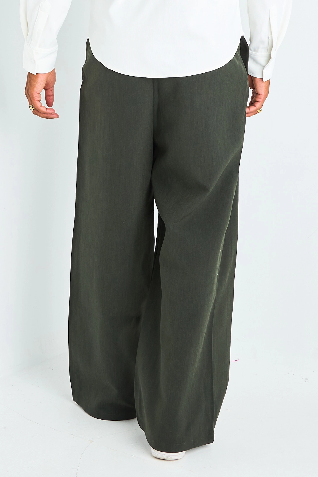 Pantalon kaki à coupe droite