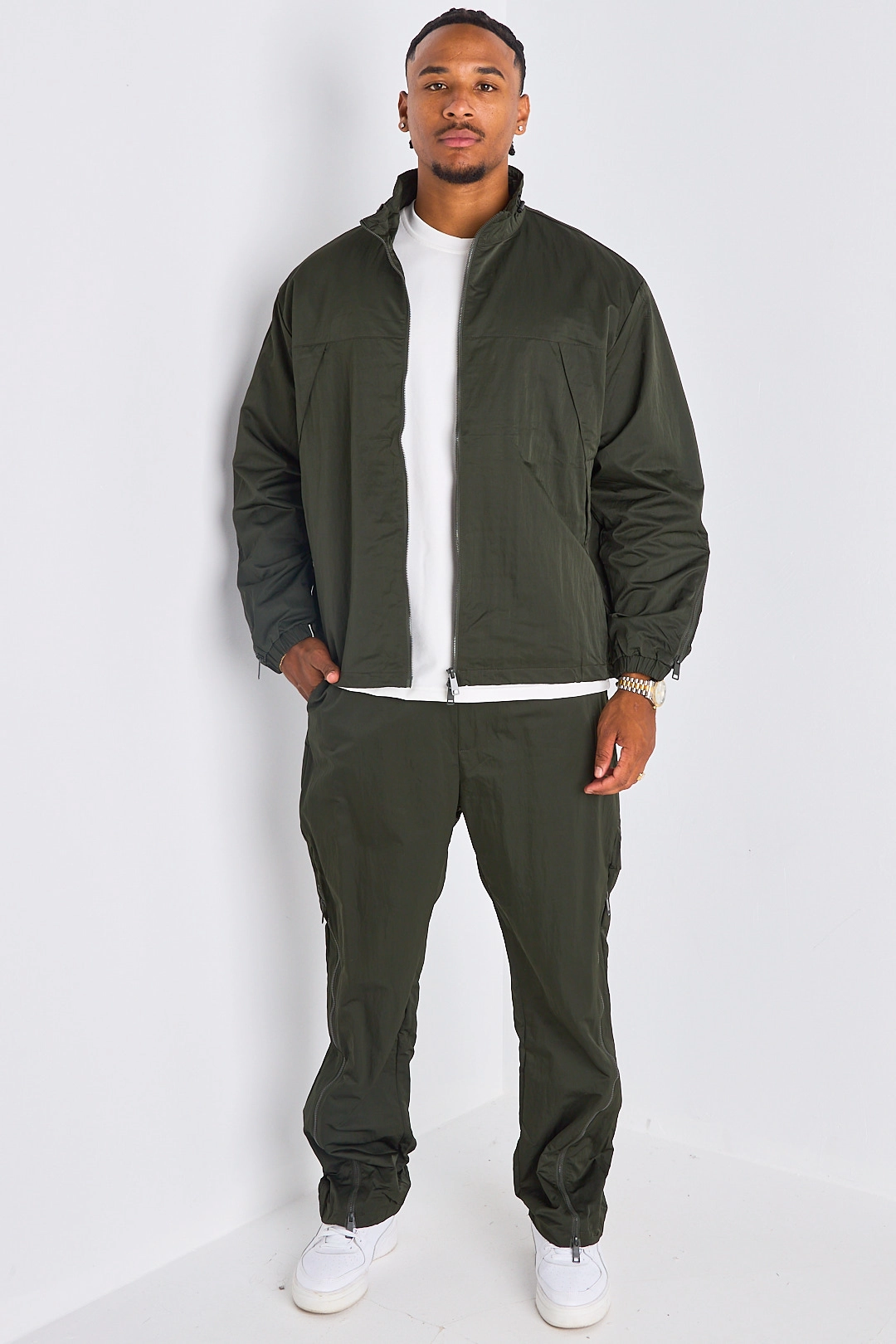 Ensemble 2 pièces : veste + jogging kaki