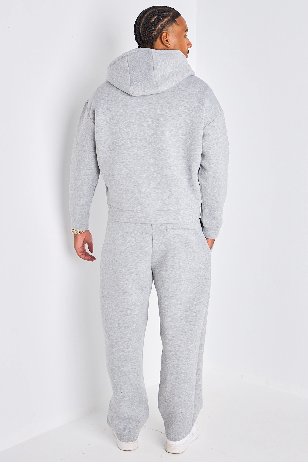 Ensemble 2 pièces : veste à capuche + jogging gris