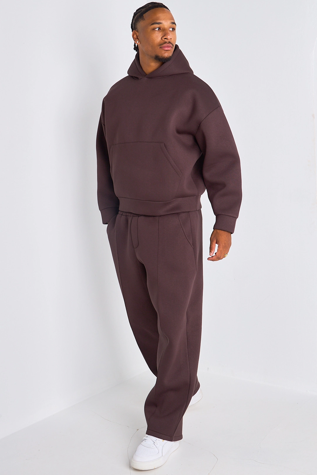 Ensemble 2 pièces : sweat + jogging marron