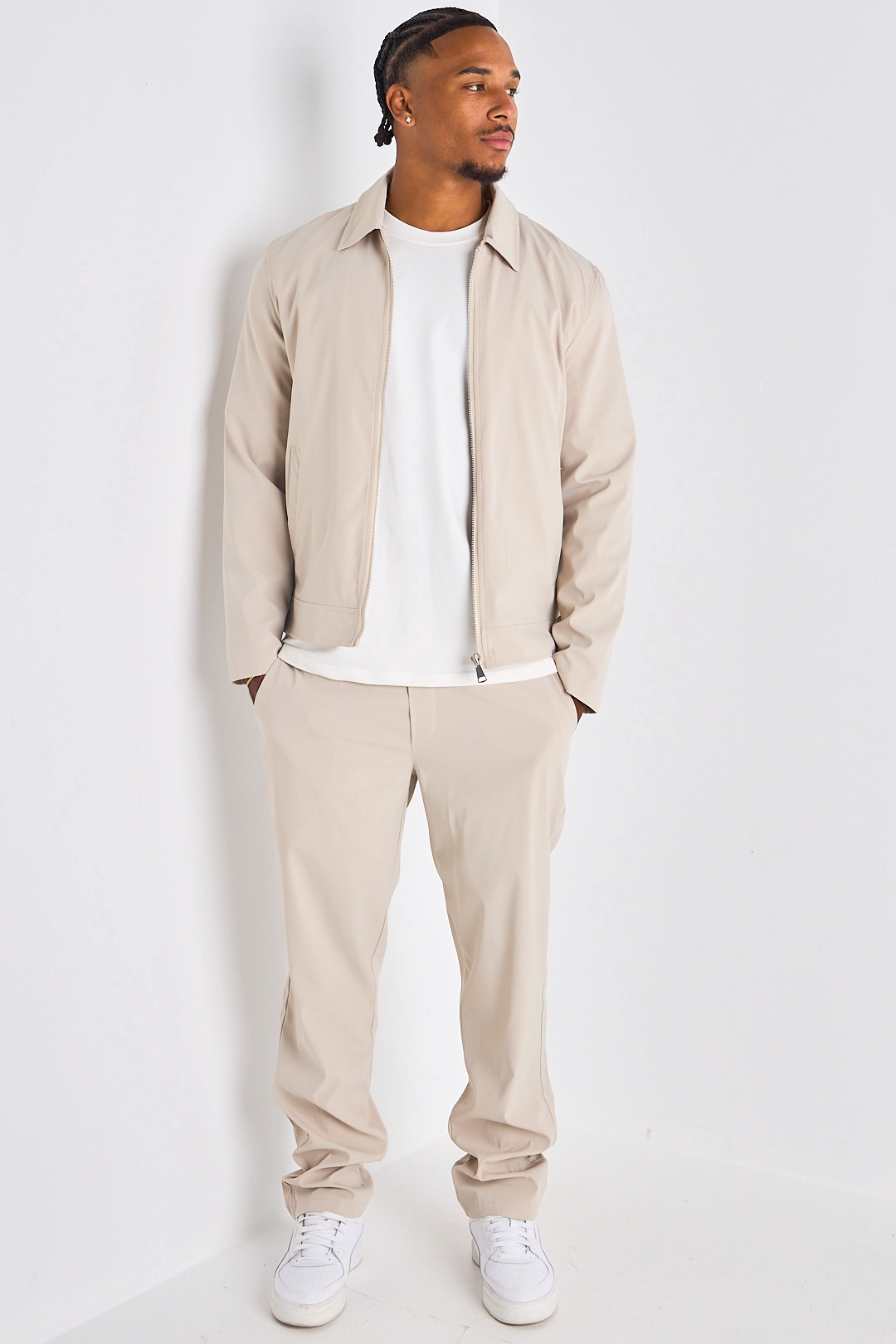Ensemble 2 pièces : veste + jogging beige