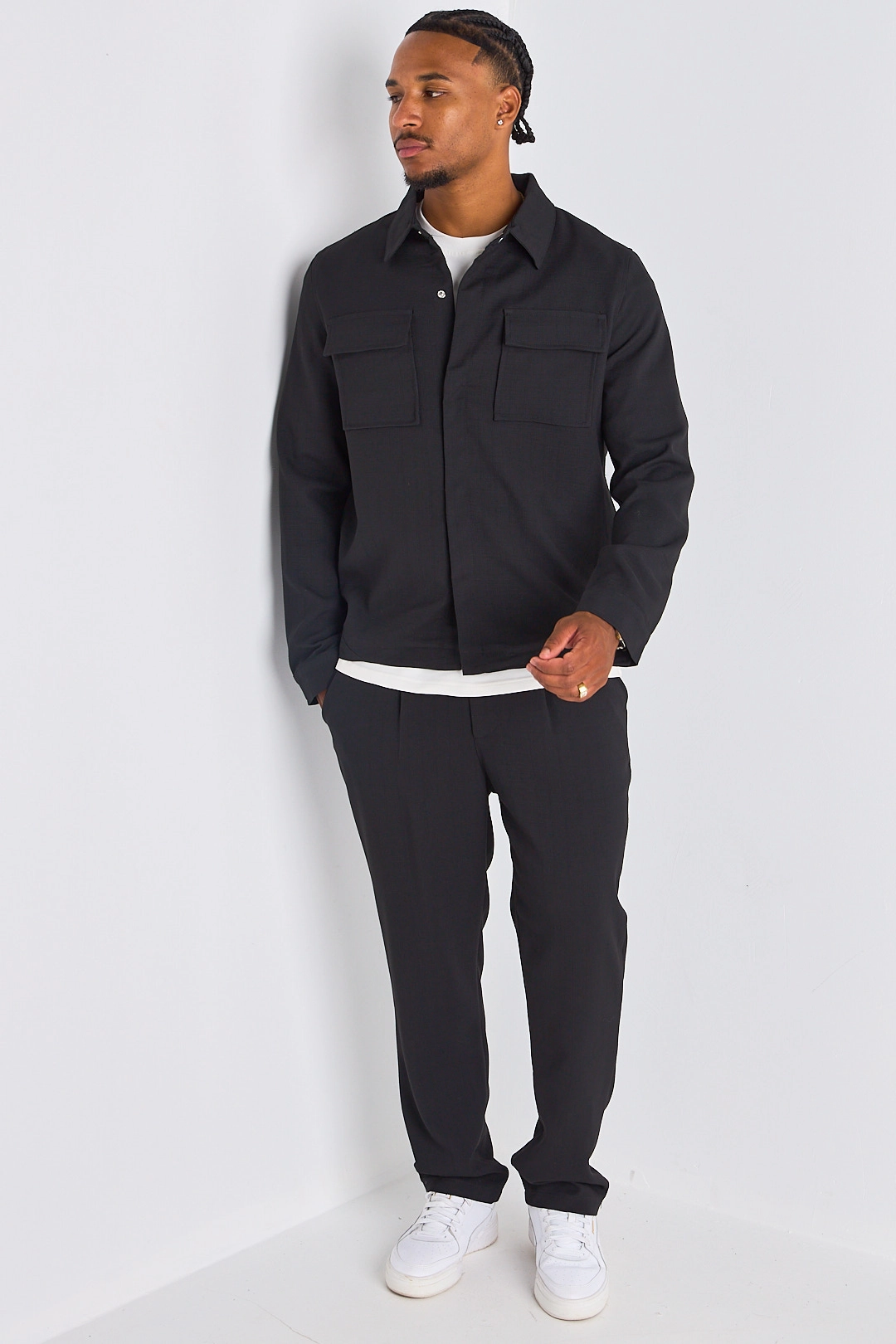 Ensemble 2 pièces : veste + pantalon noir