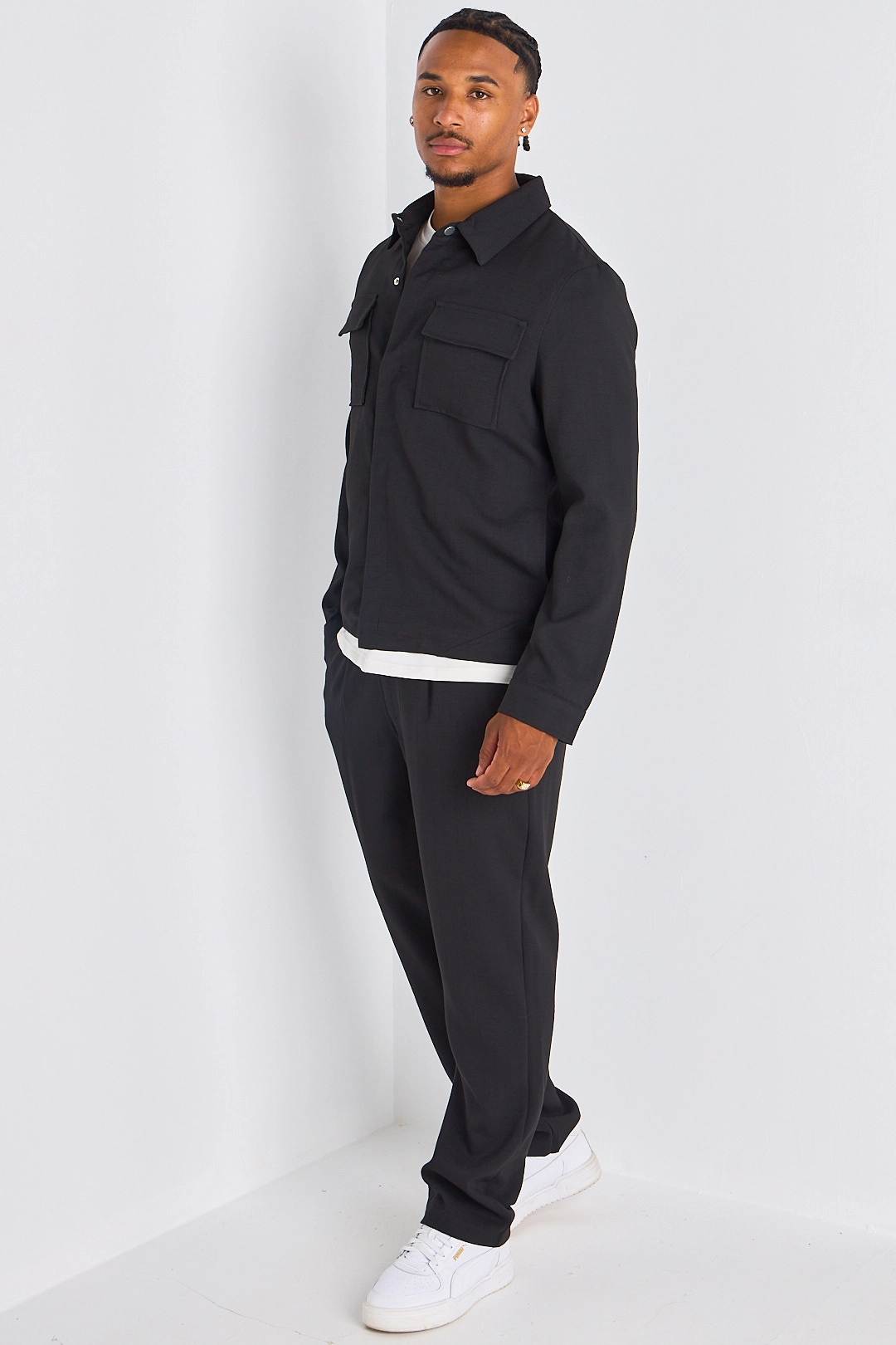 Ensemble 2 pièces : veste + pantalon noir