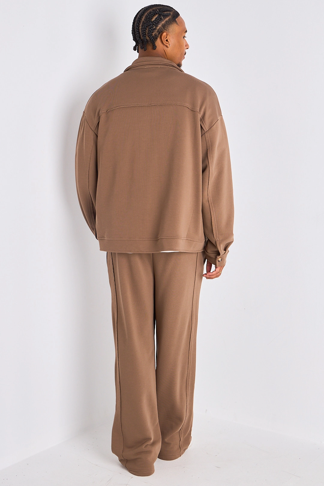 Ensemble 2 pièces : veste + jogging taupe ( fango )