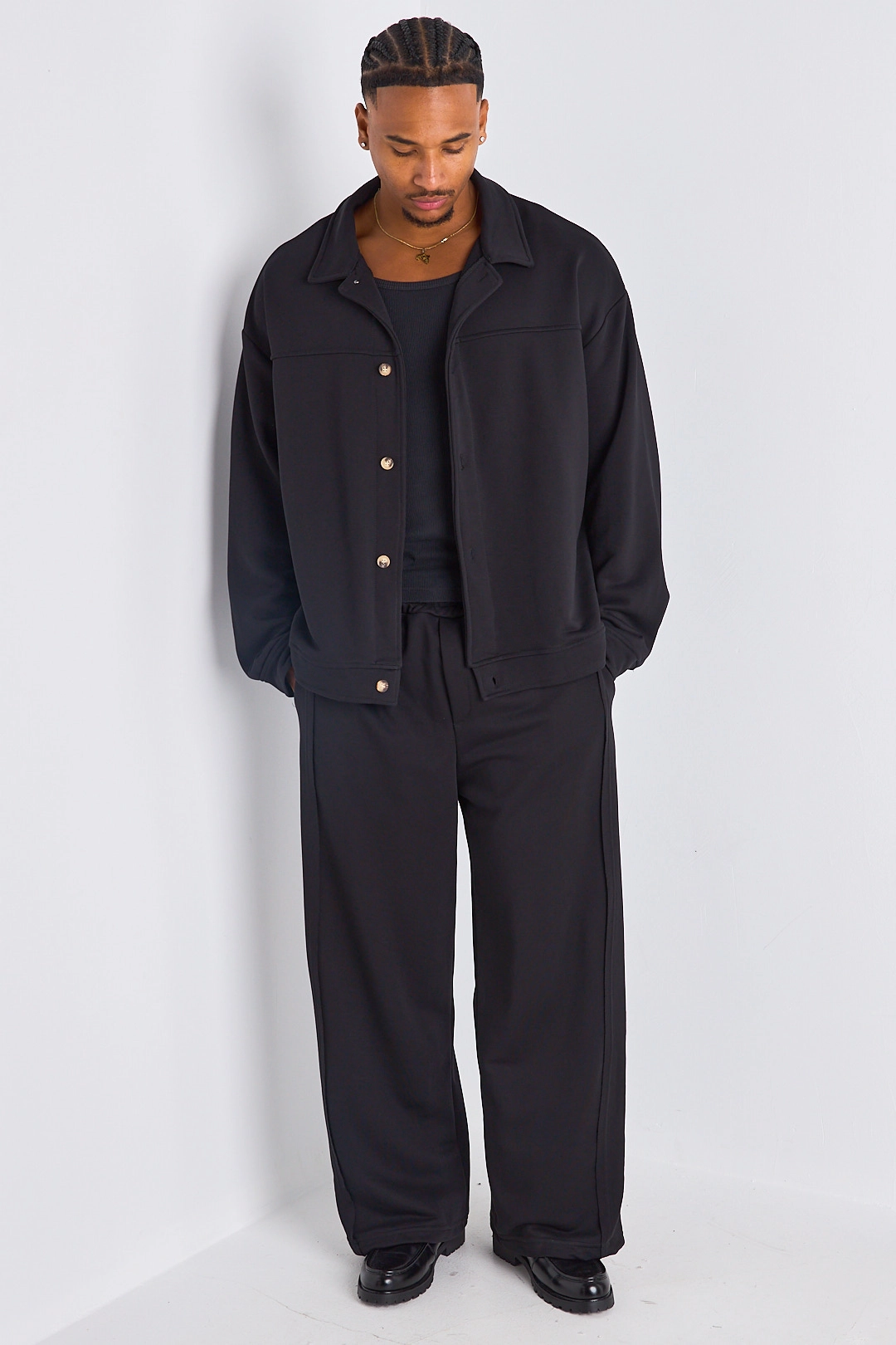 Ensemble 2 pièces : veste + jogging noir