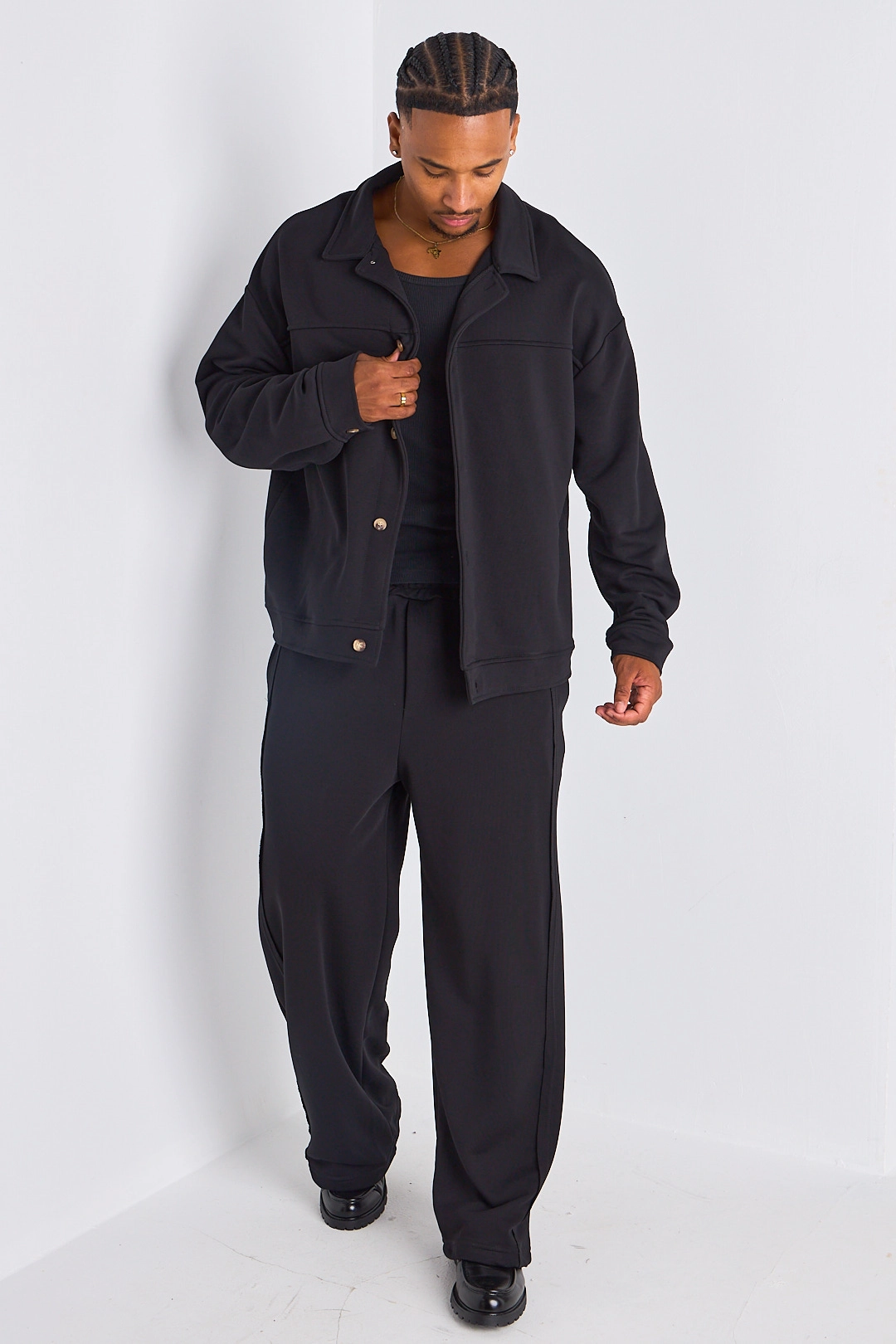 Ensemble 2 pièces : veste + jogging noir
