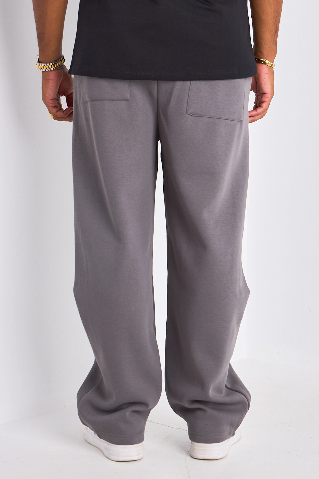 Jogging large gris foncé