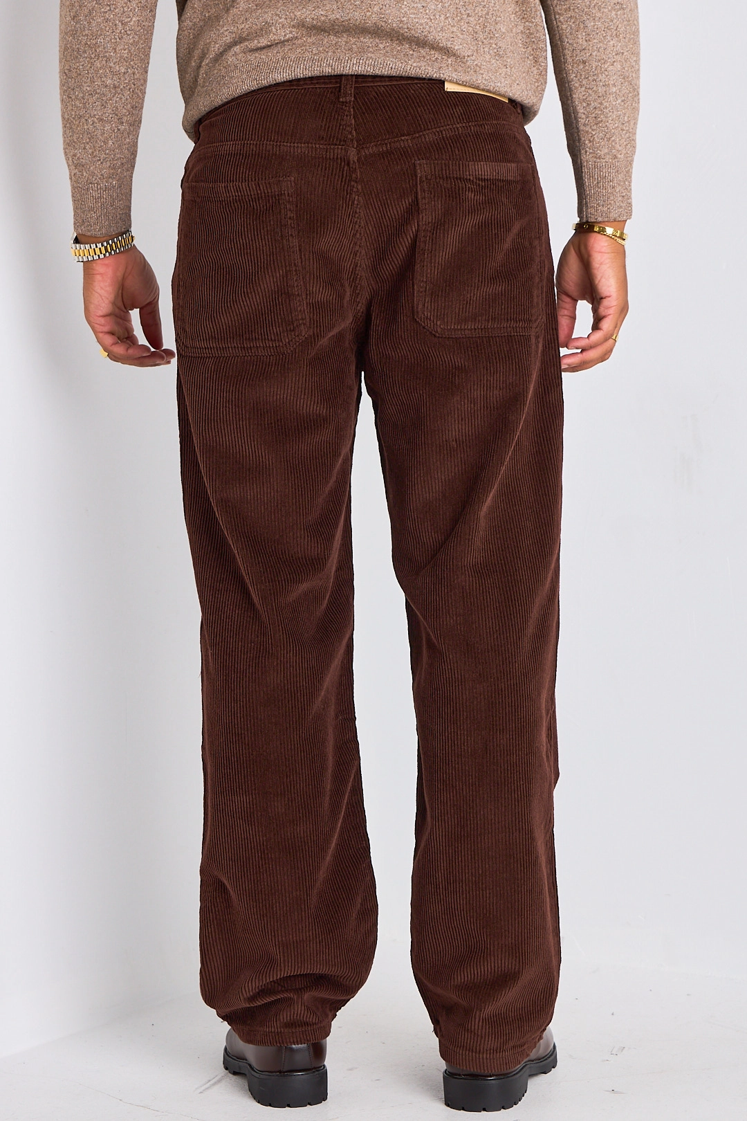 Pantalon en velours marron
