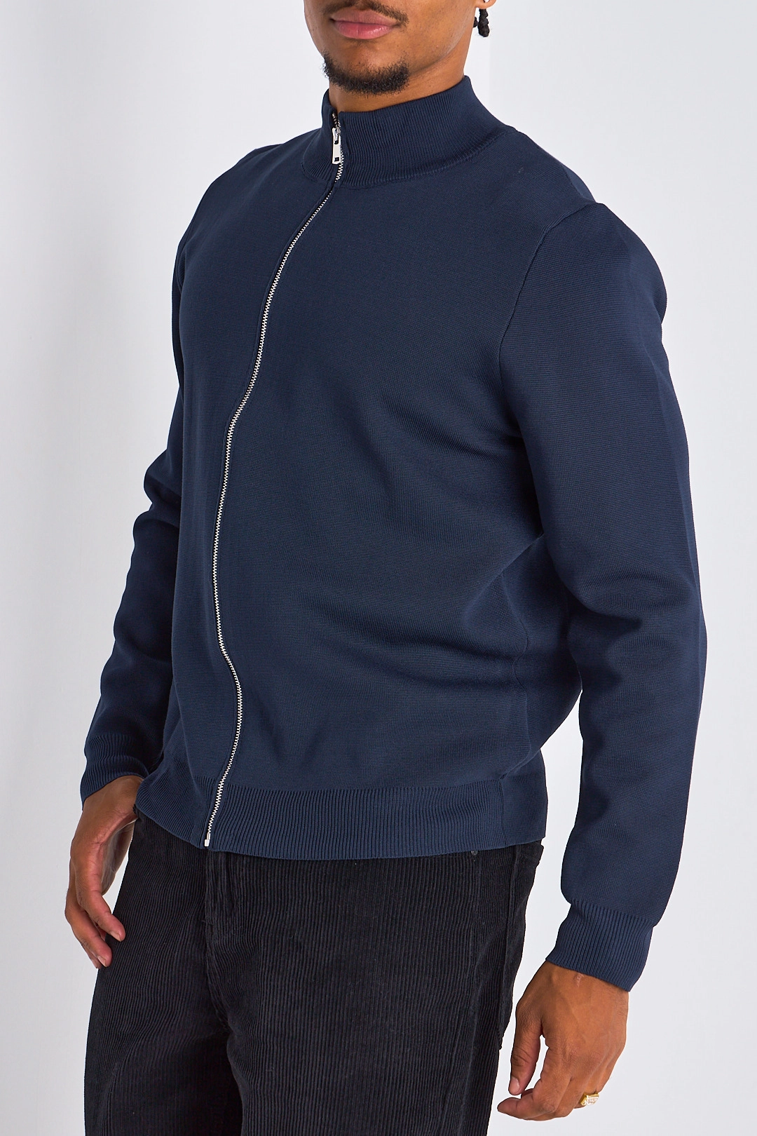 Gilet à manches longues basic bleu marine