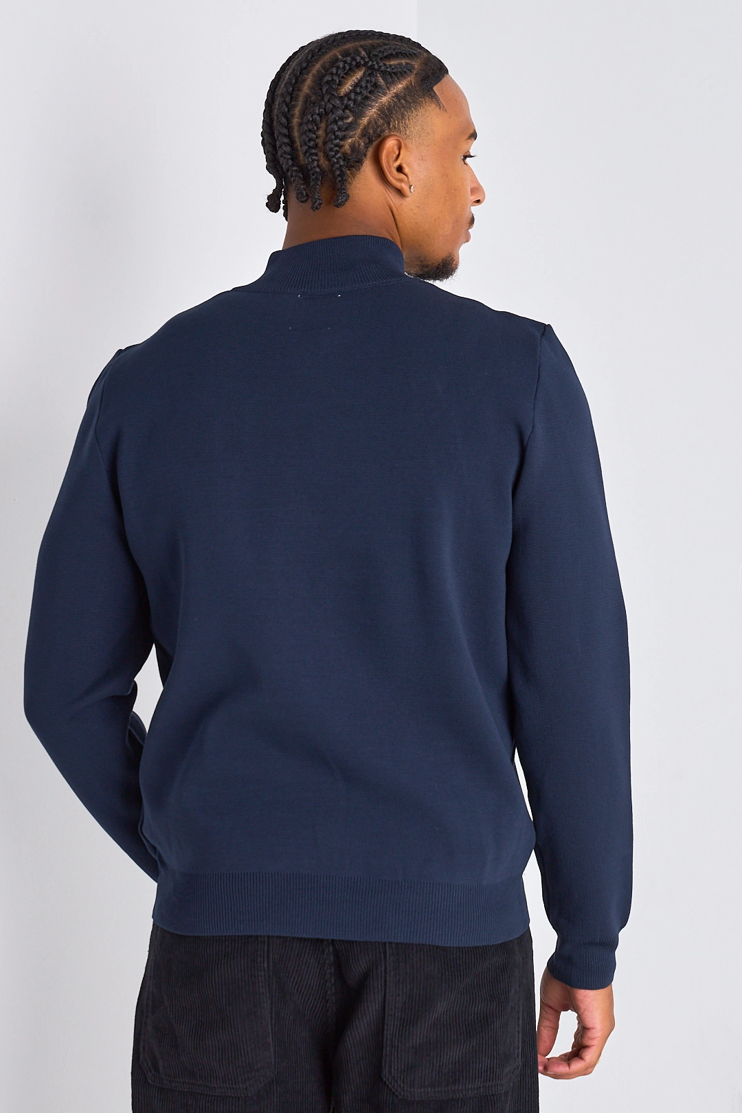 Gilet à manches longues basic bleu marine