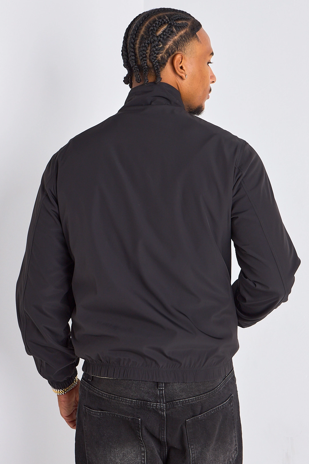 Veste réversible noir à intérieur beige