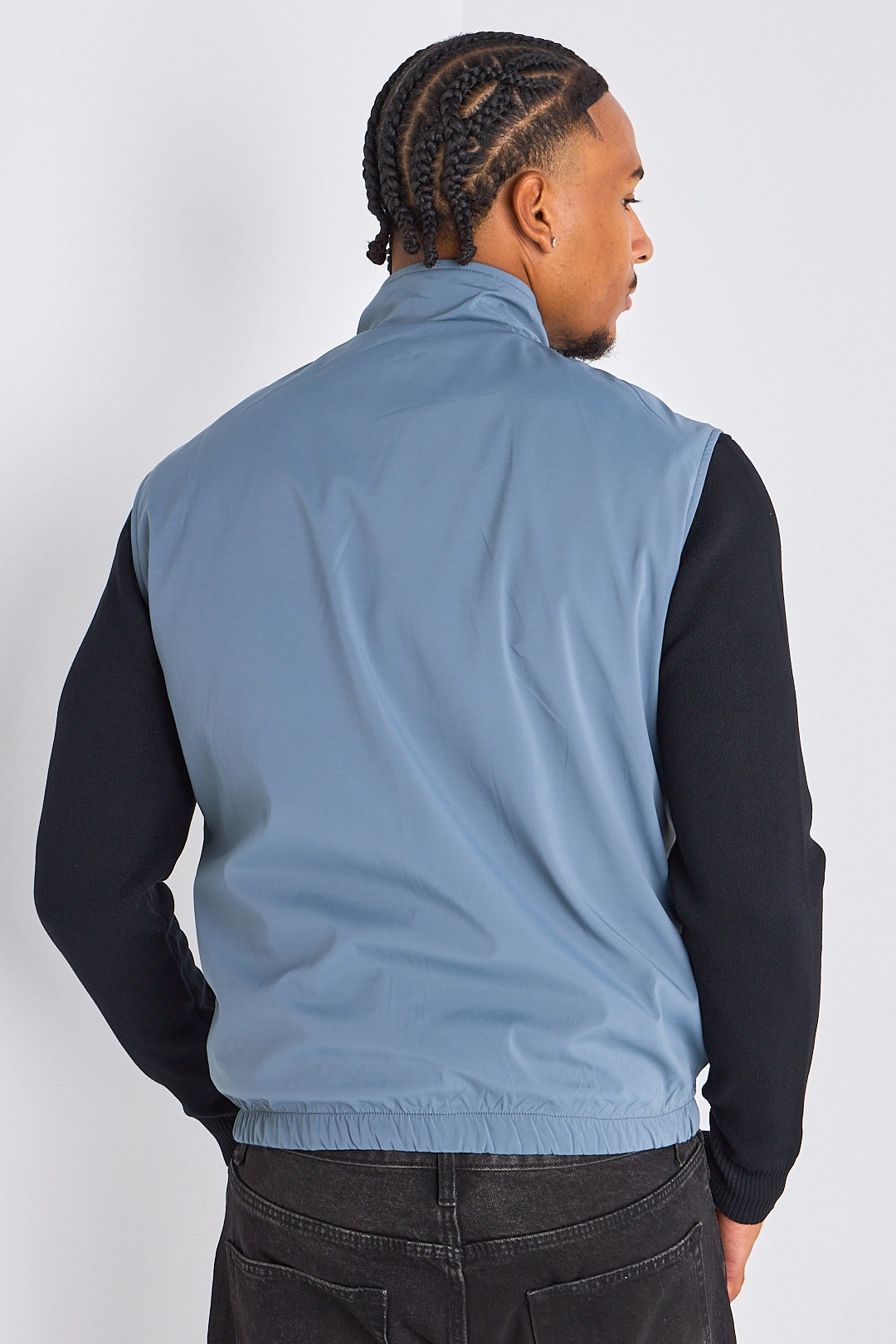 Veste sans manches réversible bleu marine