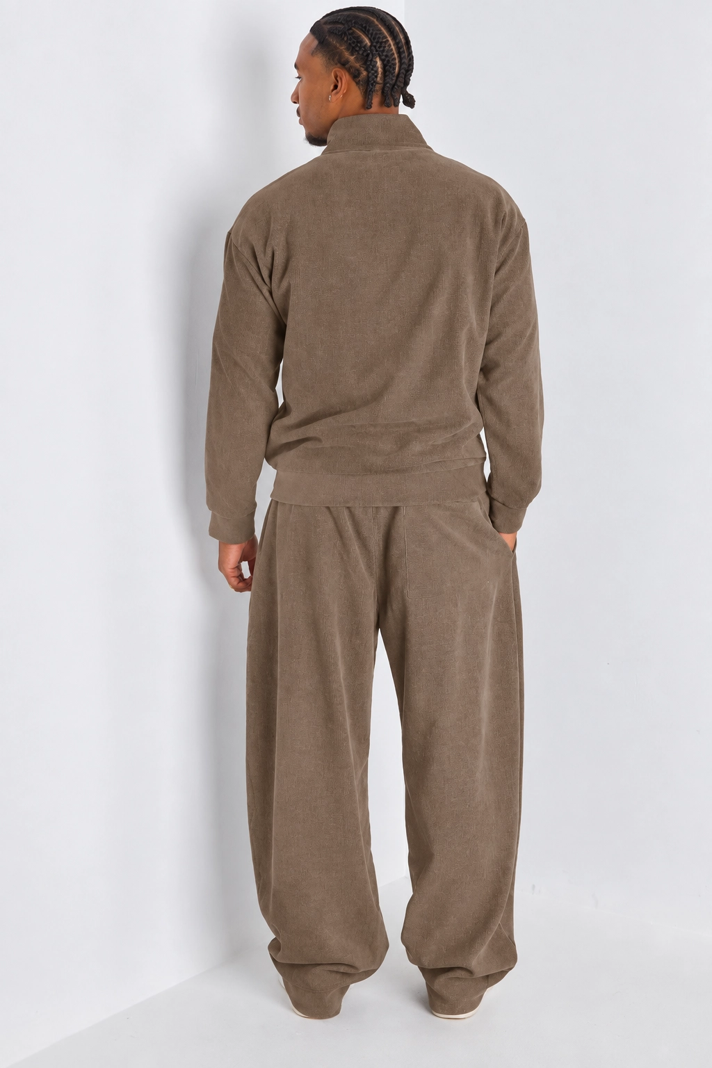 Ensemble 2 pièces : veste + jogging camel chiné