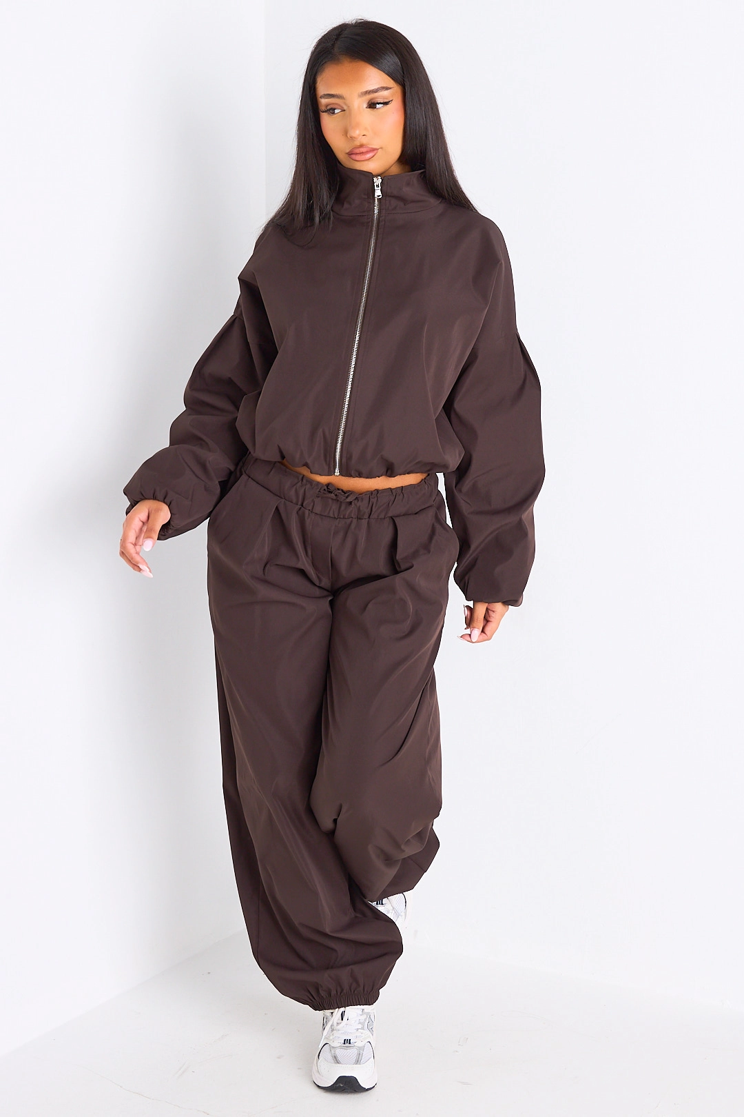 Ensemble deux pièces marron veste + pantalon