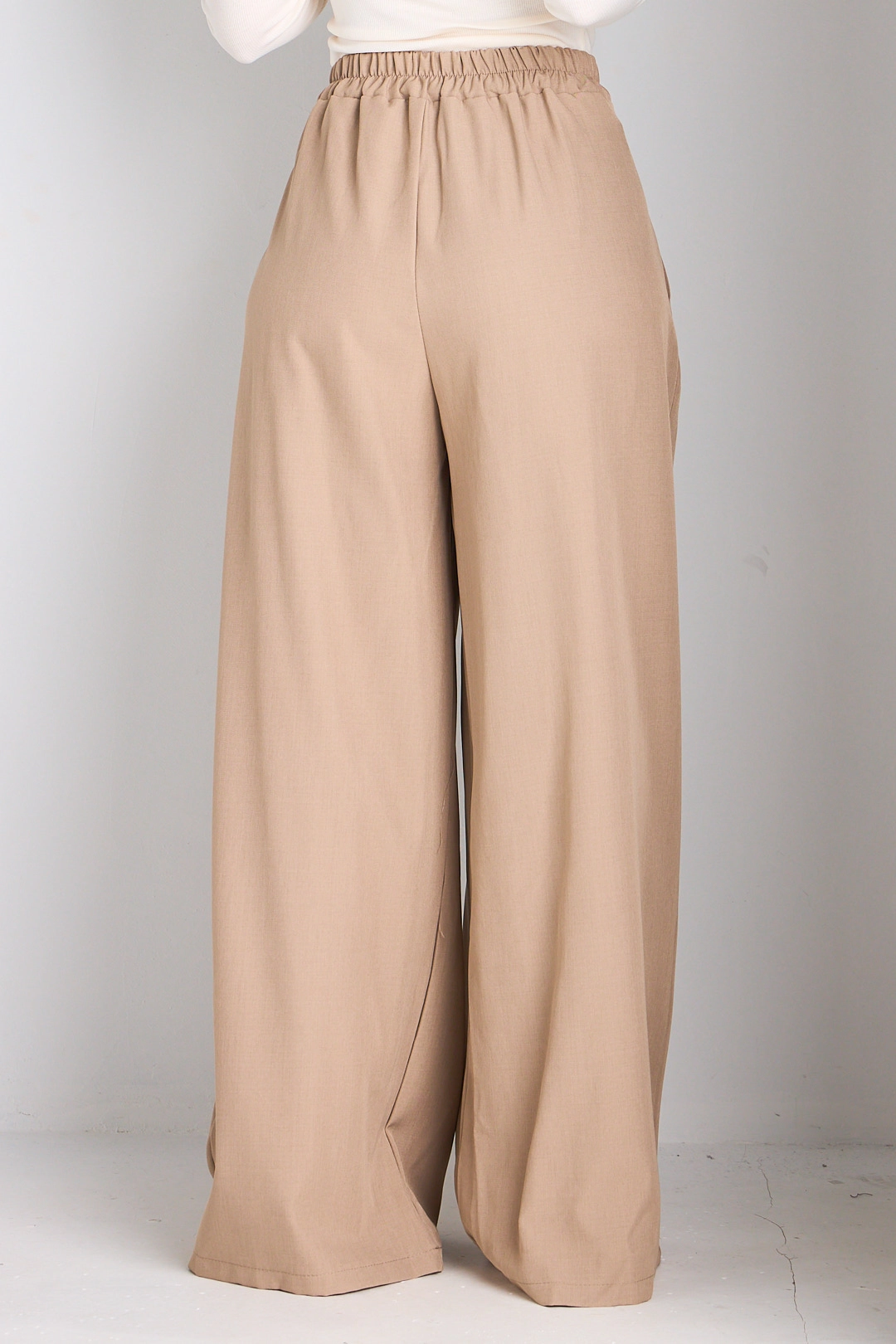 Pantalon tailleur taupe