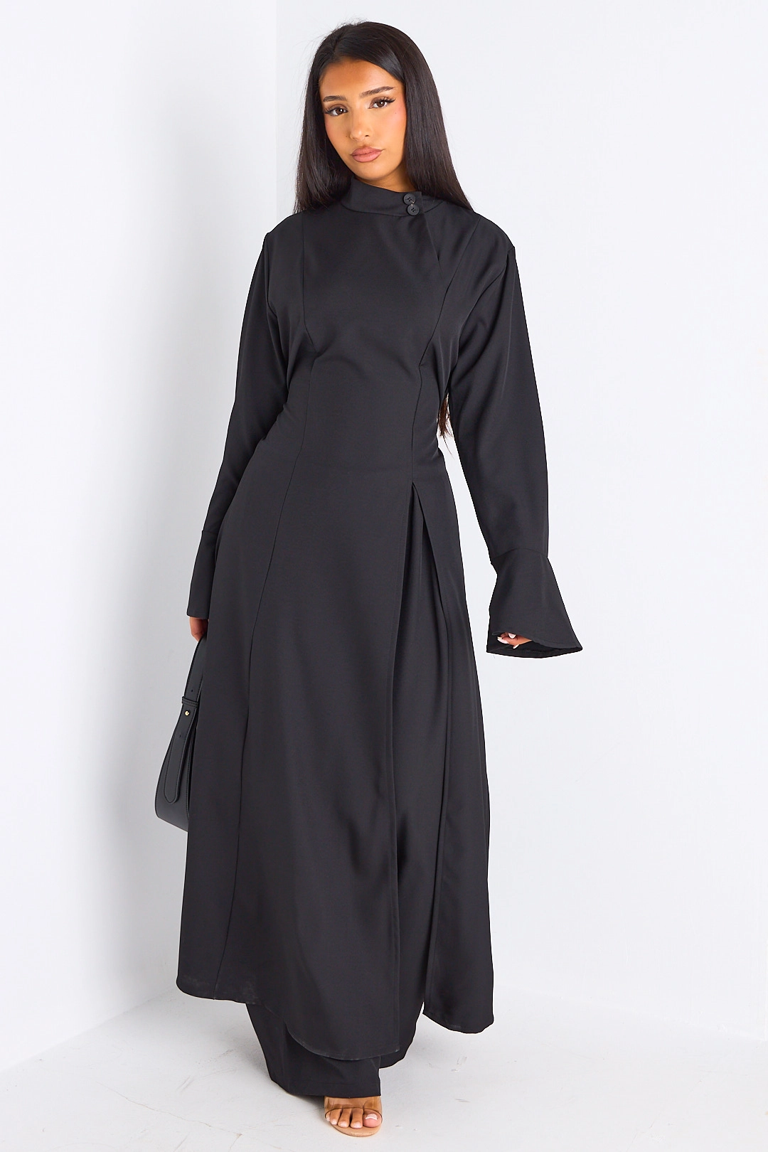 Ensemble 2 pièces : blouse + pantalon noir