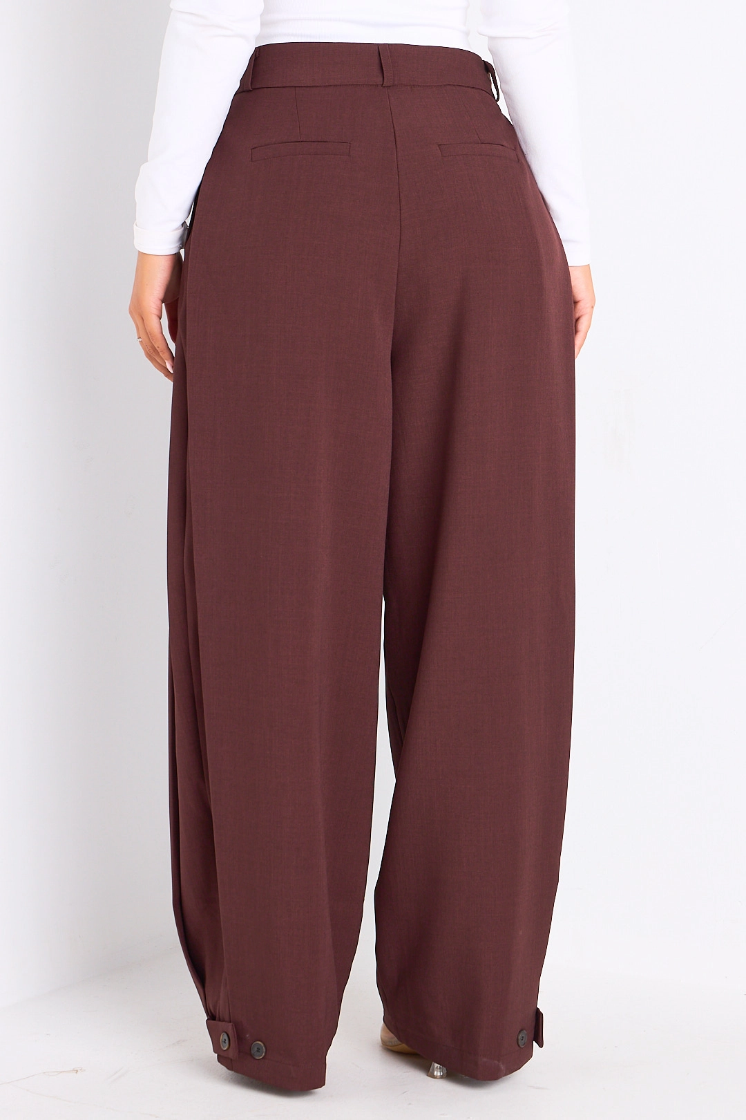 Pantalon de tailleur bordeaux