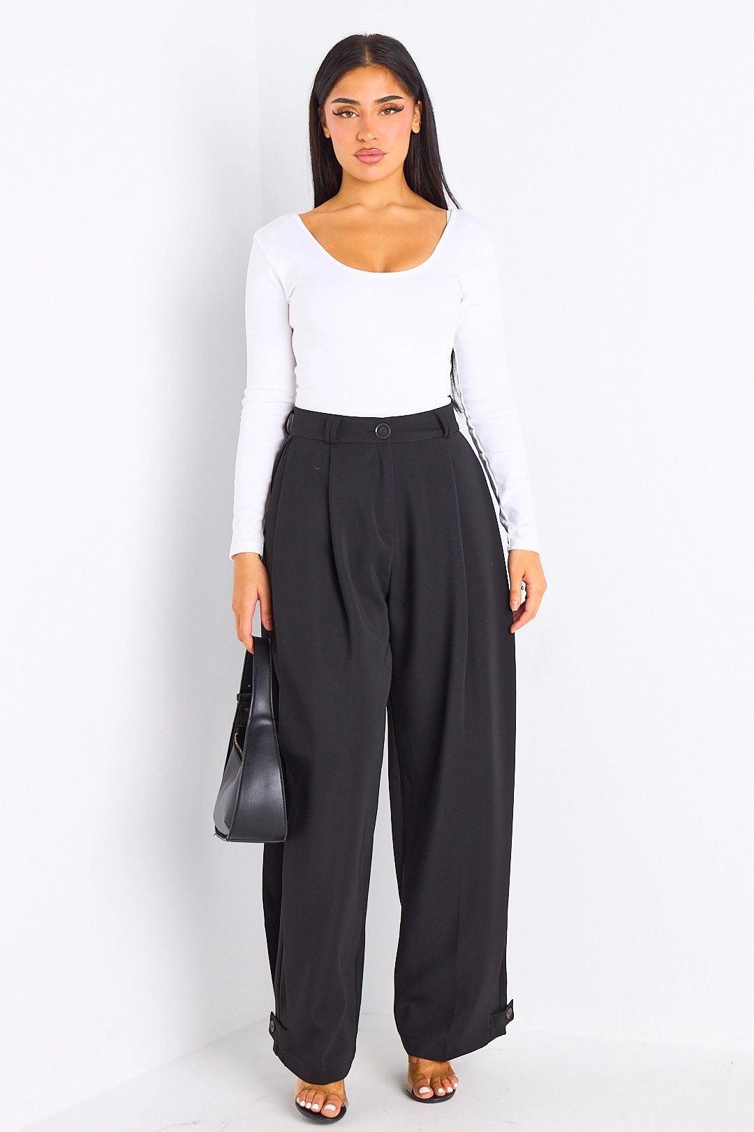 Pantalon de tailleur noir