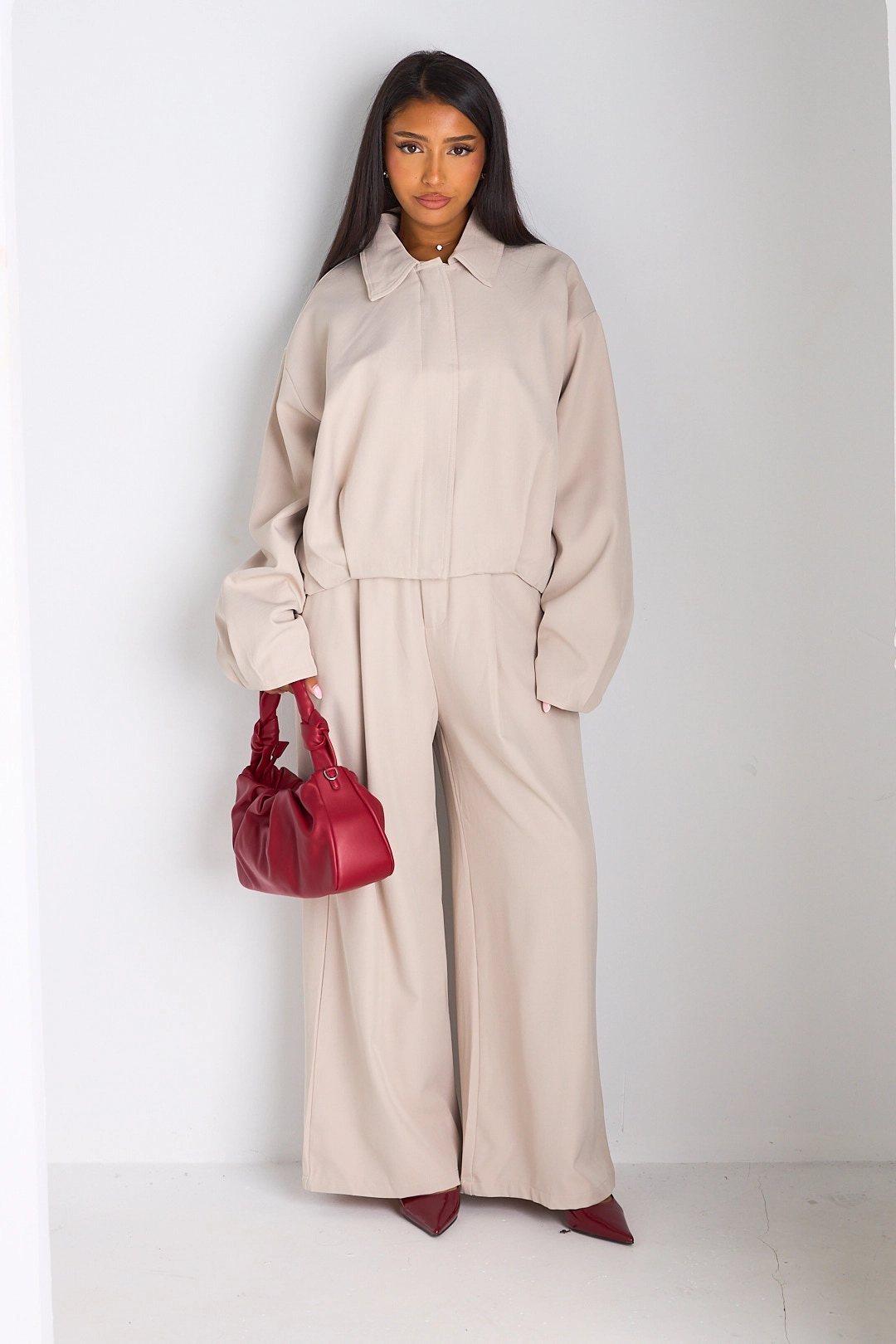 Veste courte beige
