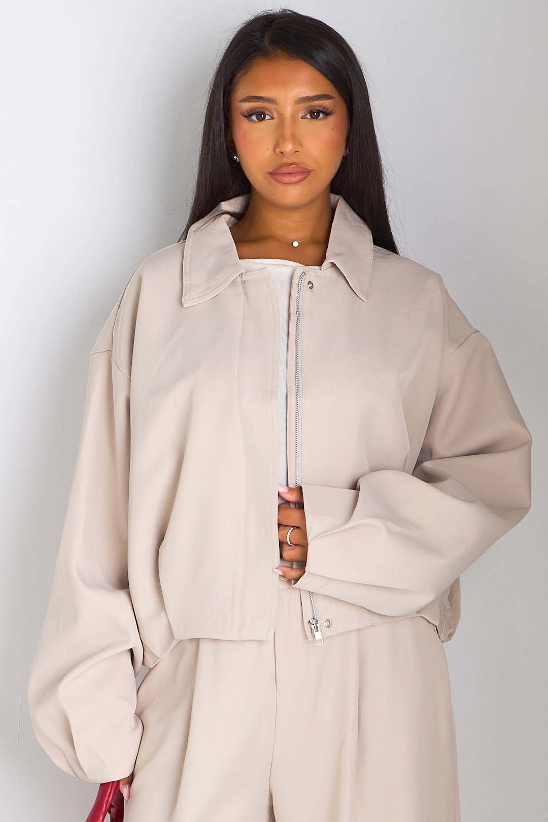 Veste courte beige