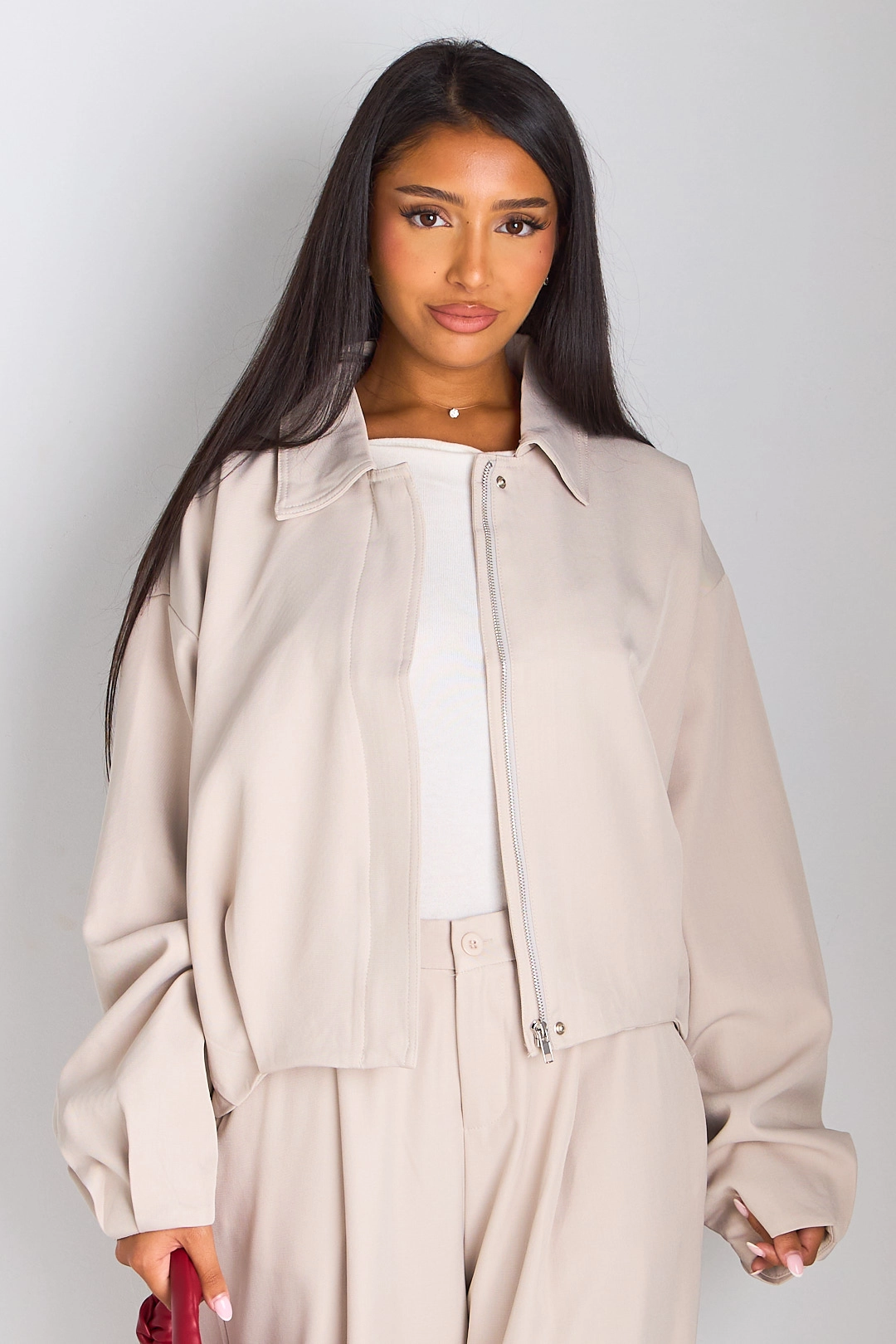 Veste courte beige