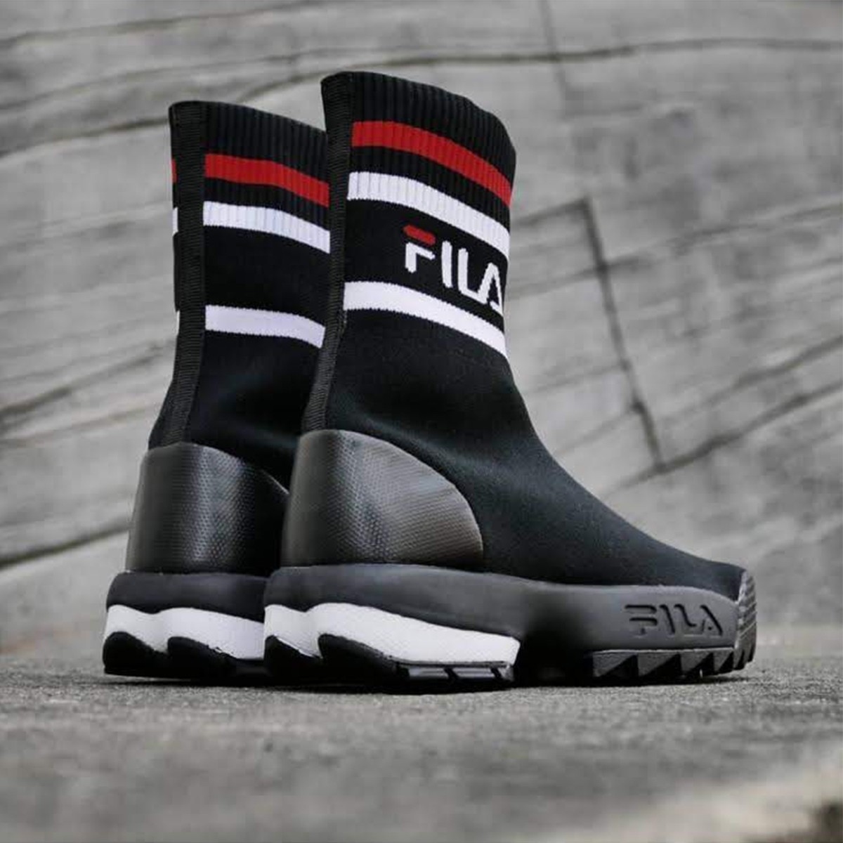 Fila Disruptor Logo Sockboot wmn Black
