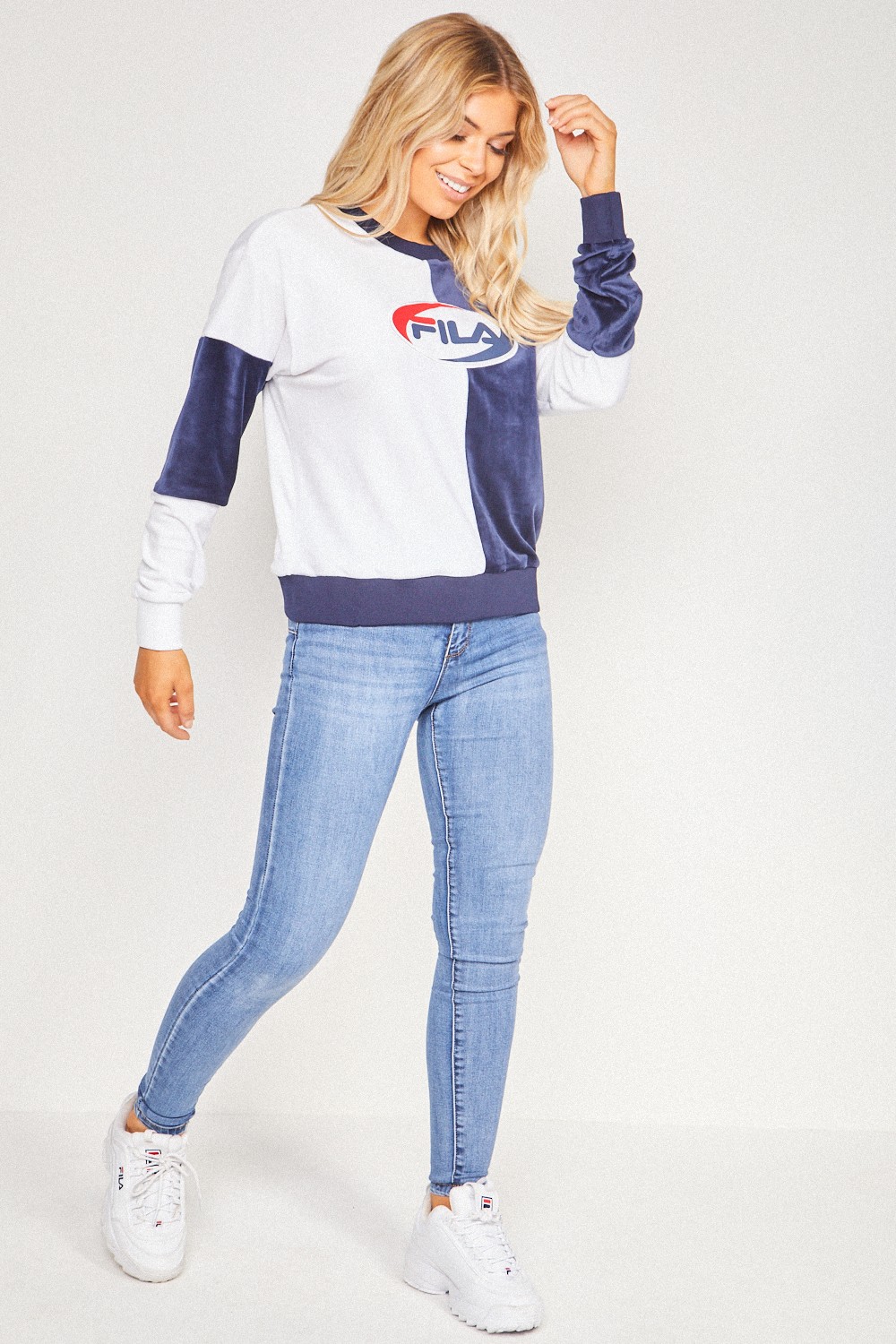 Sweat bleu/blanc Alejandra Fila / 684440