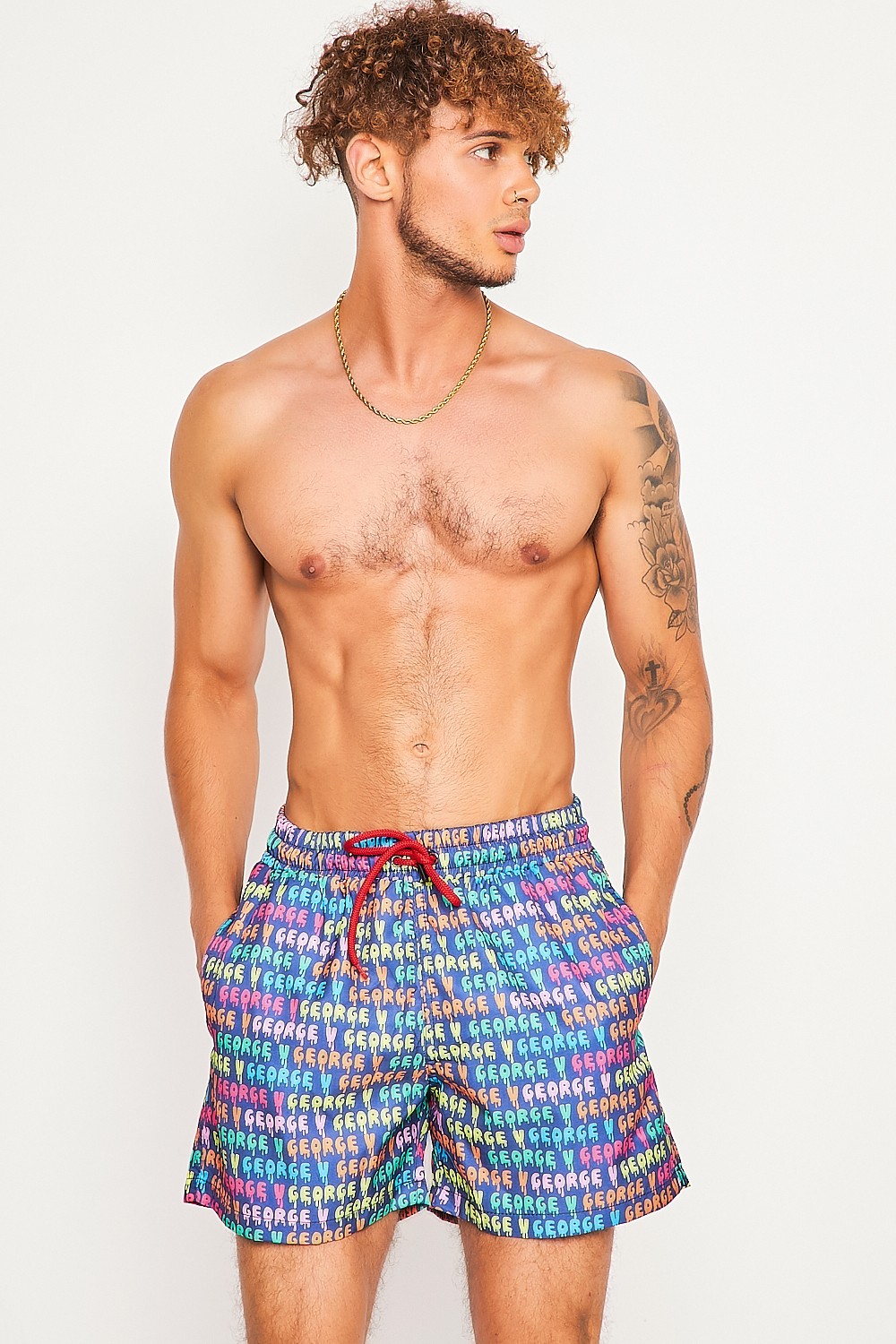 Short de bain multicolore