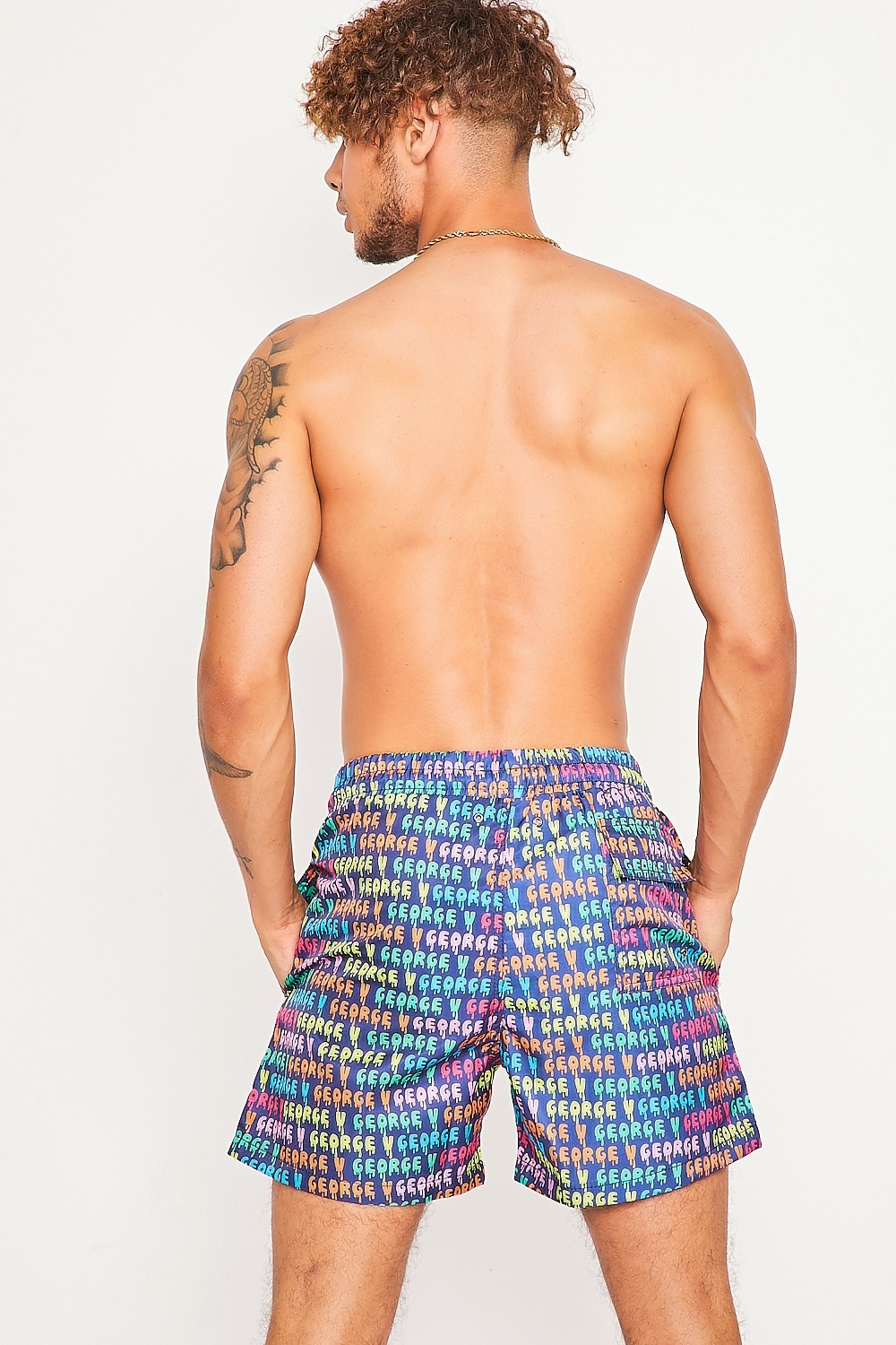 Short de bain multicolore